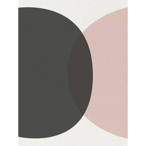 Minimalist Circles 1 Gold Ornate Wood Framed Art Print with Double Matting by Urban Epiphany