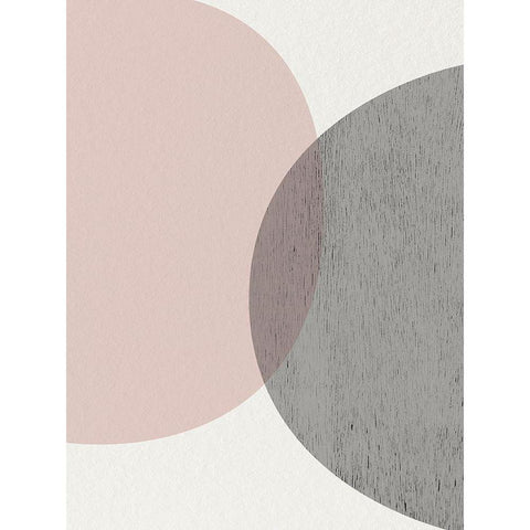 Minimalist Circles 3 Gold Ornate Wood Framed Art Print with Double Matting by Urban Epiphany