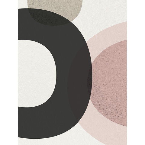 Minimalist Circles 5 White Modern Wood Framed Art Print by Urban Epiphany
