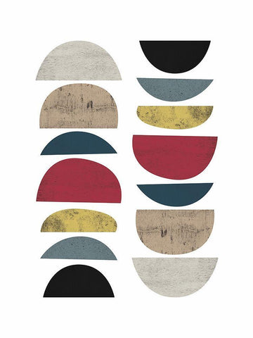 Mid Century Safari A White Modern Wood Framed Art Print with Double Matting by Urban Epiphany