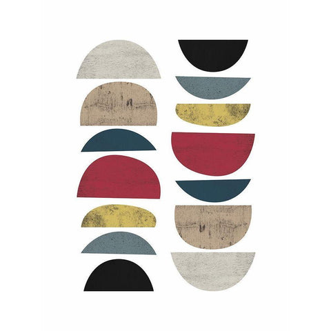 Mid Century Safari A Black Modern Wood Framed Art Print by Urban Epiphany