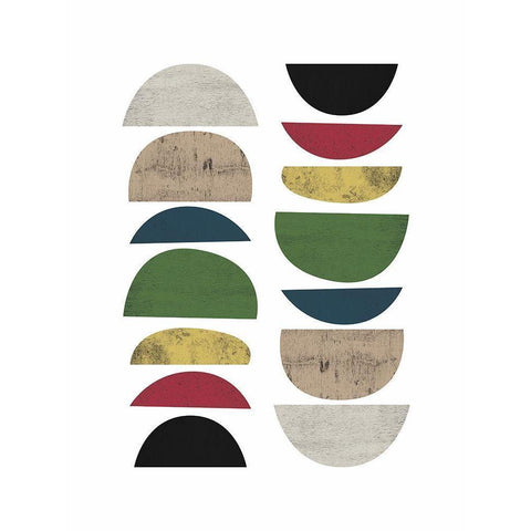 Mid Century Safari B White Modern Wood Framed Art Print by Urban Epiphany