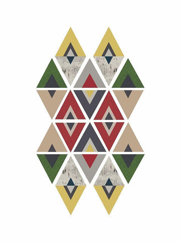 Mid Century Safari F Black Ornate Wood Framed Art Print with Double Matting by Urban Epiphany