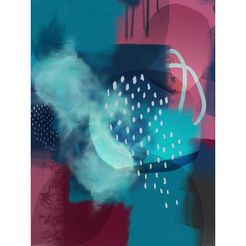 Bohemian Mix Black Modern Wood Framed Art Print by Urban Epiphany