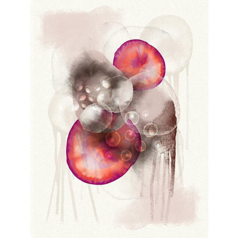 Warm Unity 1 White Modern Wood Framed Art Print by Urban Epiphany