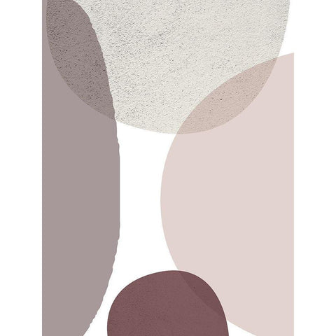 Mid Century ColorDew Burgundy 3 Black Modern Wood Framed Art Print by Urban Epiphany
