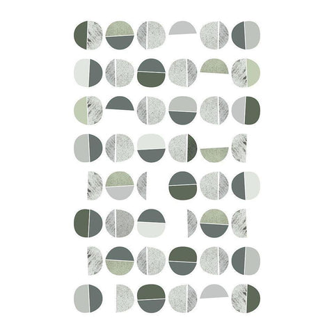 Mid Century ColorDew 7 Black Modern Wood Framed Art Print by Urban Epiphany