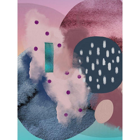 Floating 2 White Modern Wood Framed Art Print by Urban Epiphany