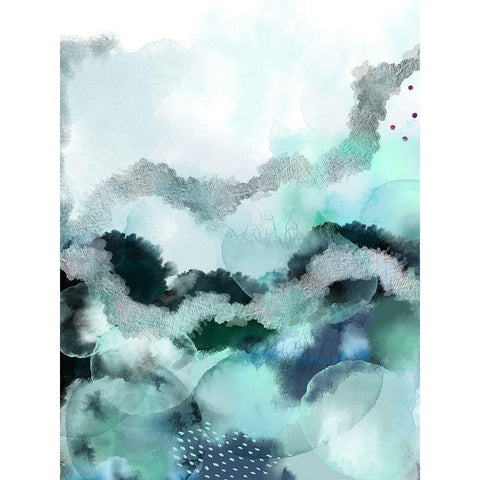 Evolving Ocean New White Modern Wood Framed Art Print by Urban Epiphany