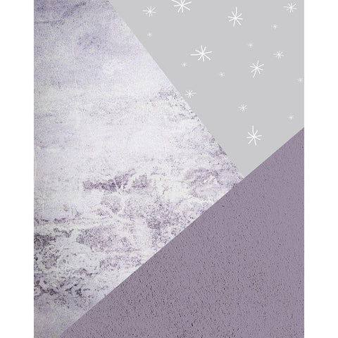 Purple Mountains 1 Black Modern Wood Framed Art Print by Urban Epiphany