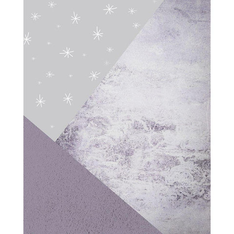 Purple Mountains 3 Black Modern Wood Framed Art Print by Urban Epiphany