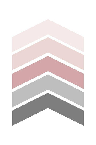 Pink Grey 1 White Modern Wood Framed Art Print with Double Matting by Urban Epiphany