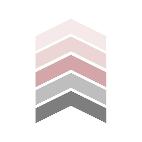 Pink Grey 1 Black Modern Wood Framed Art Print by Urban Epiphany