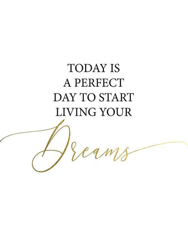 Today White Modern Wood Framed Art Print with Double Matting by Urban Epiphany