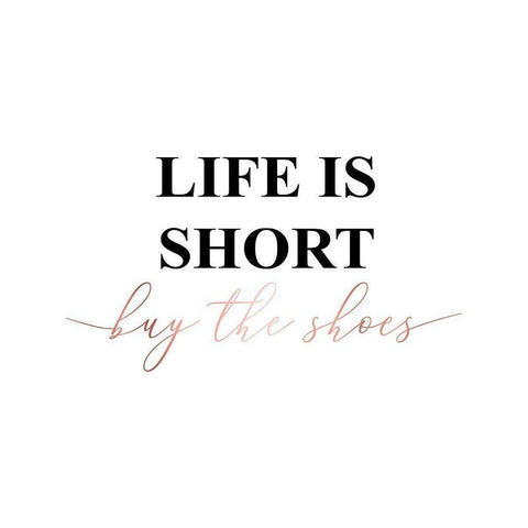 Inspirational Words Rose Gold 3 Gold Ornate Wood Framed Art Print with Double Matting by Urban Epiphany