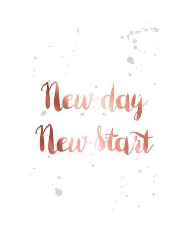 Rose Gold Inspirational Quotes 3 White Modern Wood Framed Art Print with Double Matting by Urban Epiphany