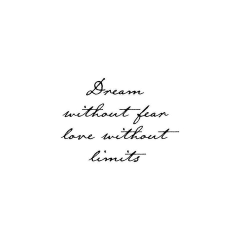 Dream Without Fear White Modern Wood Framed Art Print by Urban Epiphany