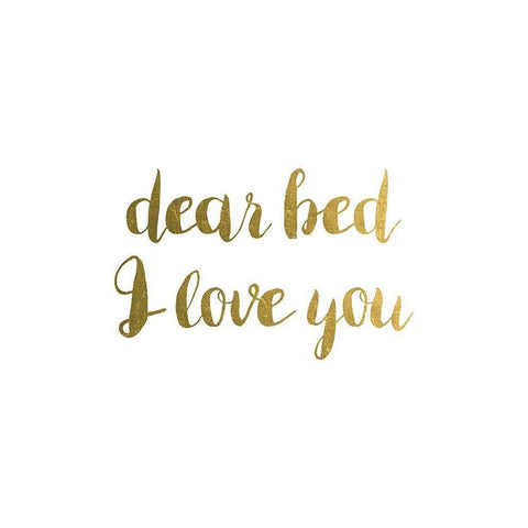 Dear Bed 1 Black Modern Wood Framed Art Print with Double Matting by Urban Epiphany
