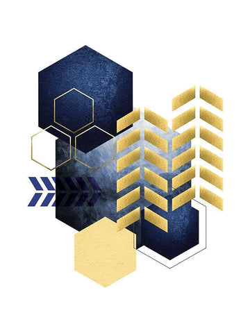 Geometric Greek Odyssey 1 White Modern Wood Framed Art Print with Double Matting by Lula Bijoux and Company
