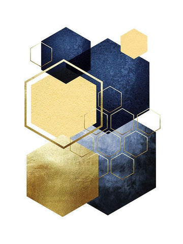 Geometric Greek Odyssey 4 Black Ornate Wood Framed Art Print with Double Matting by Lula Bijoux and Company
