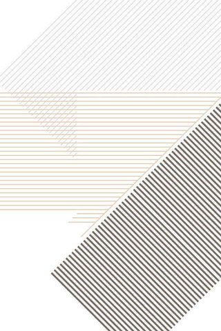 Modern Lines 2 White Modern Wood Framed Art Print with Double Matting by Urban Epiphany