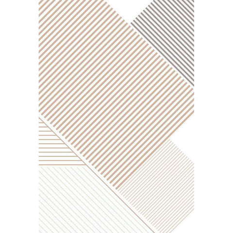 Modern Lines 3 Black Modern Wood Framed Art Print by Urban Epiphany