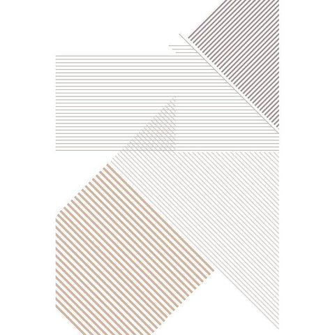 Modern Lines 4 White Modern Wood Framed Art Print by Urban Epiphany
