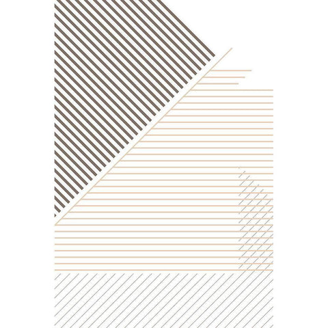 Modern Lines 5 Black Modern Wood Framed Art Print by Urban Epiphany