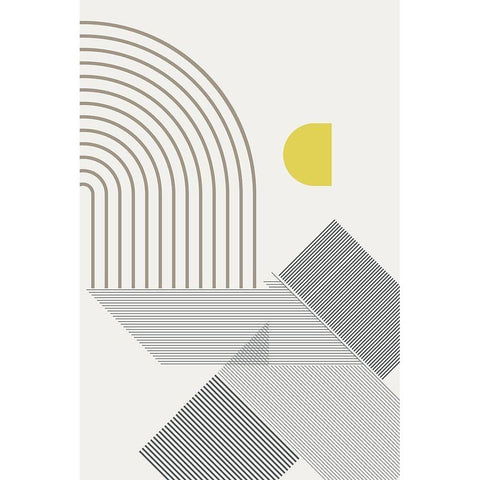 Mid Century Modern Cabana 1 White Modern Wood Framed Art Print by Urban Epiphany