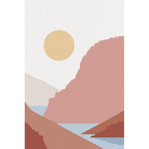 Canyon Views 2 White Modern Wood Framed Art Print by Urban Epiphany