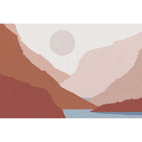 Canyon Views 4 Black Modern Wood Framed Art Print with Double Matting by Urban Epiphany