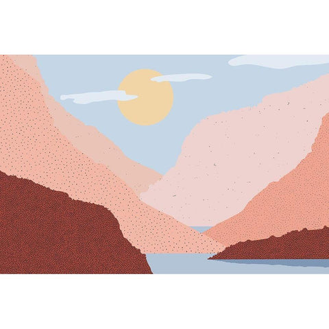Canyon Views 5 Black Modern Wood Framed Art Print by Urban Epiphany