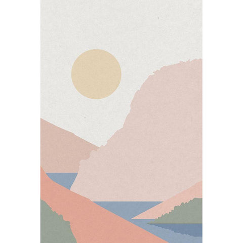 Canyon Horizons 2 Black Modern Wood Framed Art Print by Urban Epiphany