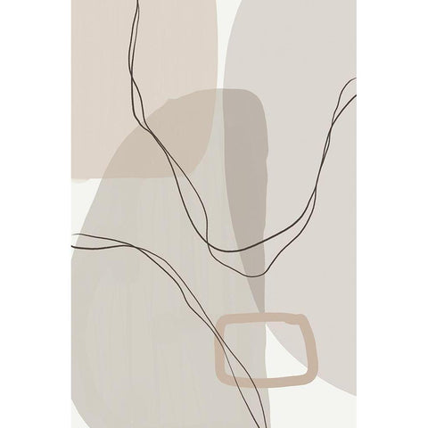 Hopeful Black Modern Wood Framed Art Print with Double Matting by Urban Epiphany