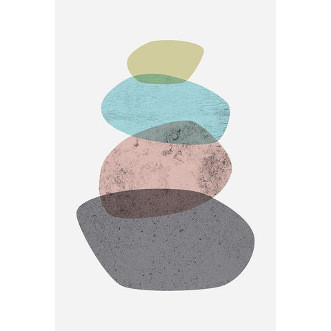 Iconic Mid Century 4 Black Modern Wood Framed Art Print with Double Matting by Urban Epiphany