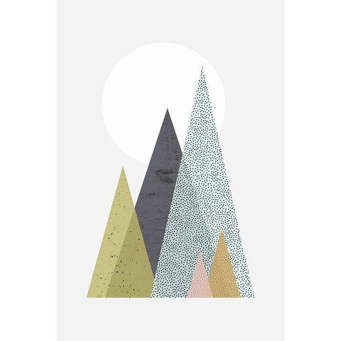 Iconic Mid Century 6 Black Modern Wood Framed Art Print with Double Matting by Urban Epiphany