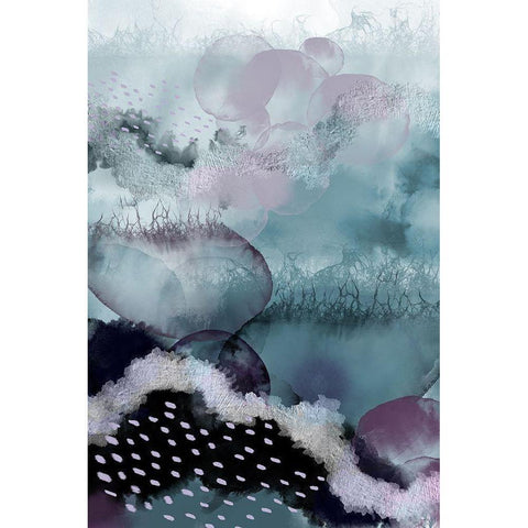 Evolving Ocean Part 2 Black Modern Wood Framed Art Print with Double Matting by Urban Epiphany