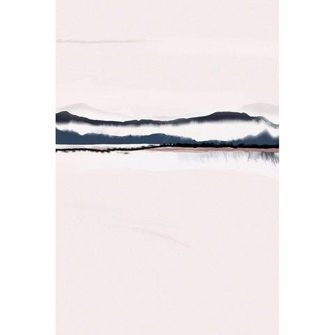 Horizon 3 White Modern Wood Framed Art Print by Urban Epiphany