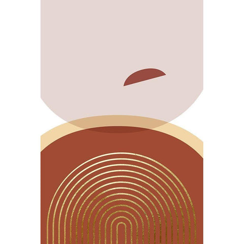 Minimalist Desert Tones 3 Black Modern Wood Framed Art Print by Urban Epiphany