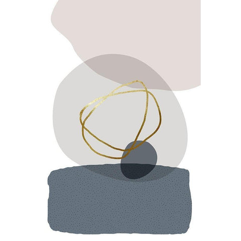 Neutral Tones 4 Black Modern Wood Framed Art Print by Urban Epiphany