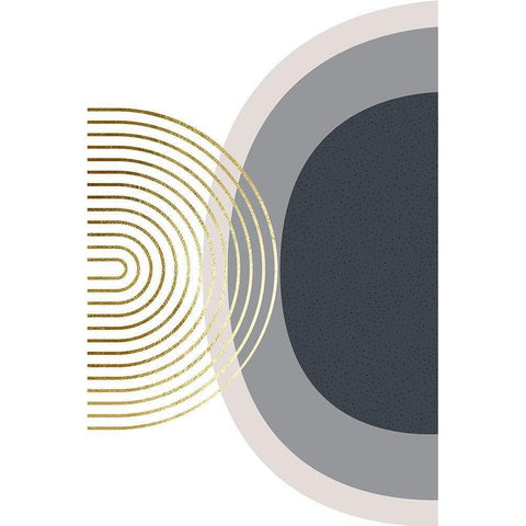 Neutral Tones 6 Black Modern Wood Framed Art Print by Urban Epiphany