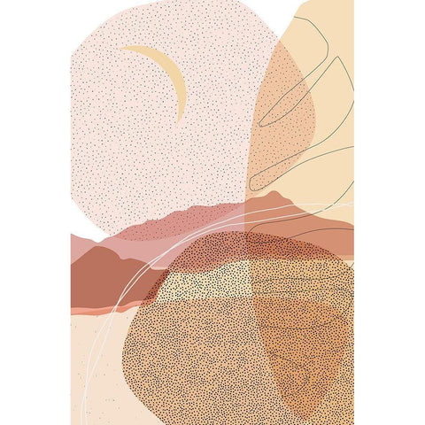 Dusty Desert 3 Black Modern Wood Framed Art Print by Urban Epiphany