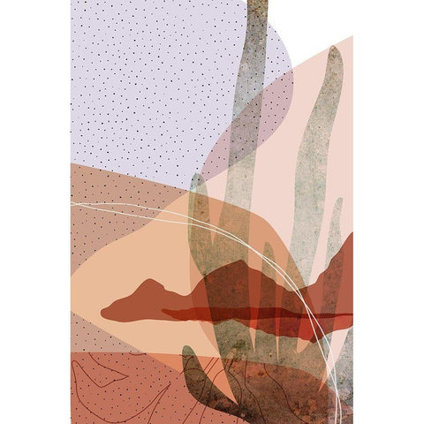 Dusty Desert 4 Black Modern Wood Framed Art Print by Urban Epiphany