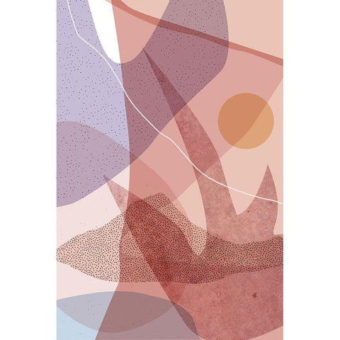 Dusty Desert 6 Black Modern Wood Framed Art Print by Urban Epiphany
