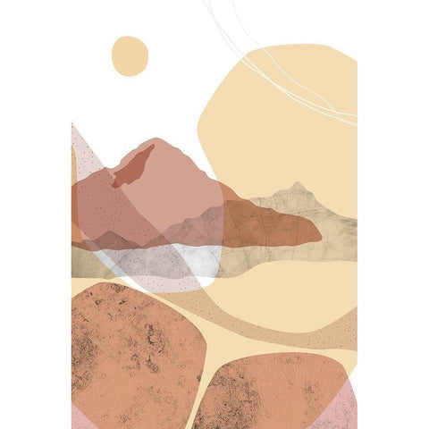 Dusty Desert 7 White Modern Wood Framed Art Print by Urban Epiphany