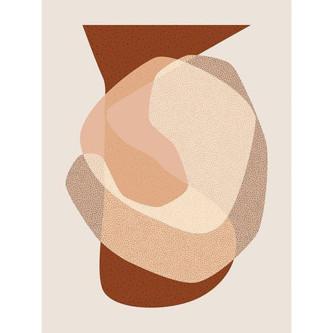 Mid Century Boho 5 Black Modern Wood Framed Art Print with Double Matting by Urban Epiphany
