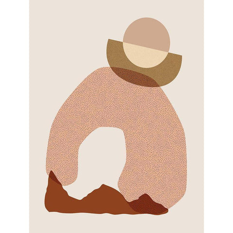 Mid Century Boho 7 Black Modern Wood Framed Art Print by Urban Epiphany