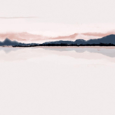Horizon 1 Black Modern Wood Framed Art Print by Urban Epiphany
