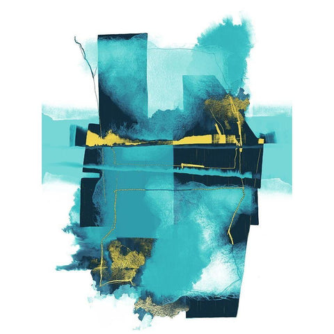 Juxtaposed Fantasy 1 Black Modern Wood Framed Art Print by Urban Epiphany