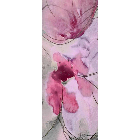 Flower Bomb 2 Gold Ornate Wood Framed Art Print with Double Matting by Brown,Victoria